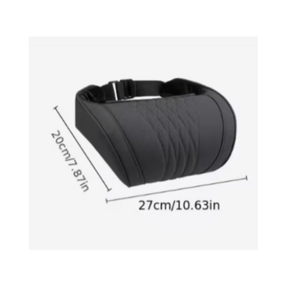 Luxury Car Neck Pillow, Nappa Headrest, Neck Support Pillow, Comfortable and Breathable, Neck Support, Exquisite Embroidery, All-Season Use, Car Interior Decoration Accessory