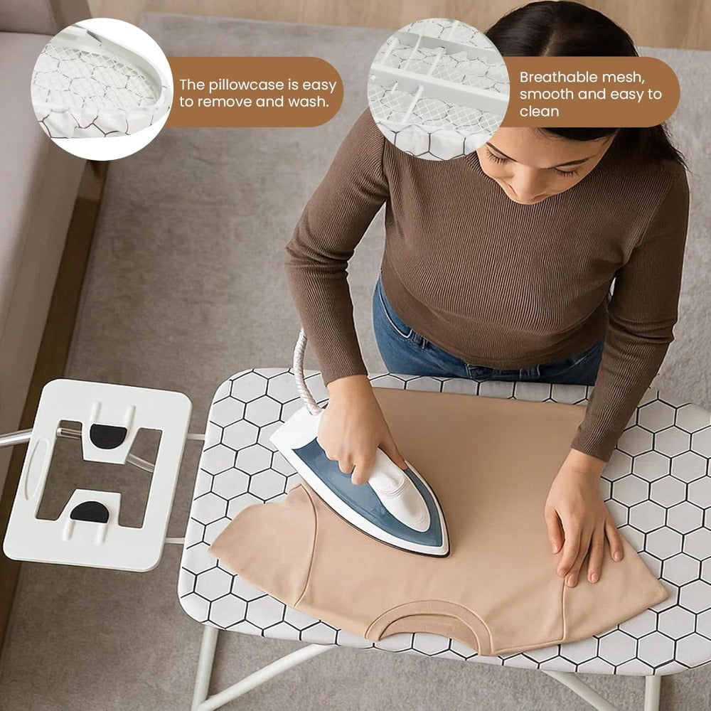 Ironing Boards Adjustable Heights Cotton Cover with Iron Rest TopIron Board Universal Extra Wide Lightweight Iron Board Rack