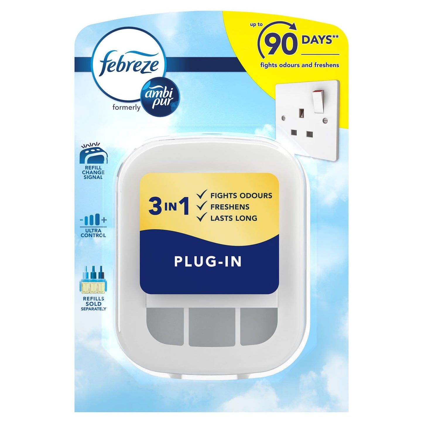 Febreze Air Freshener 3Volution Plug In Unit (Device Only, No Refills Included)
