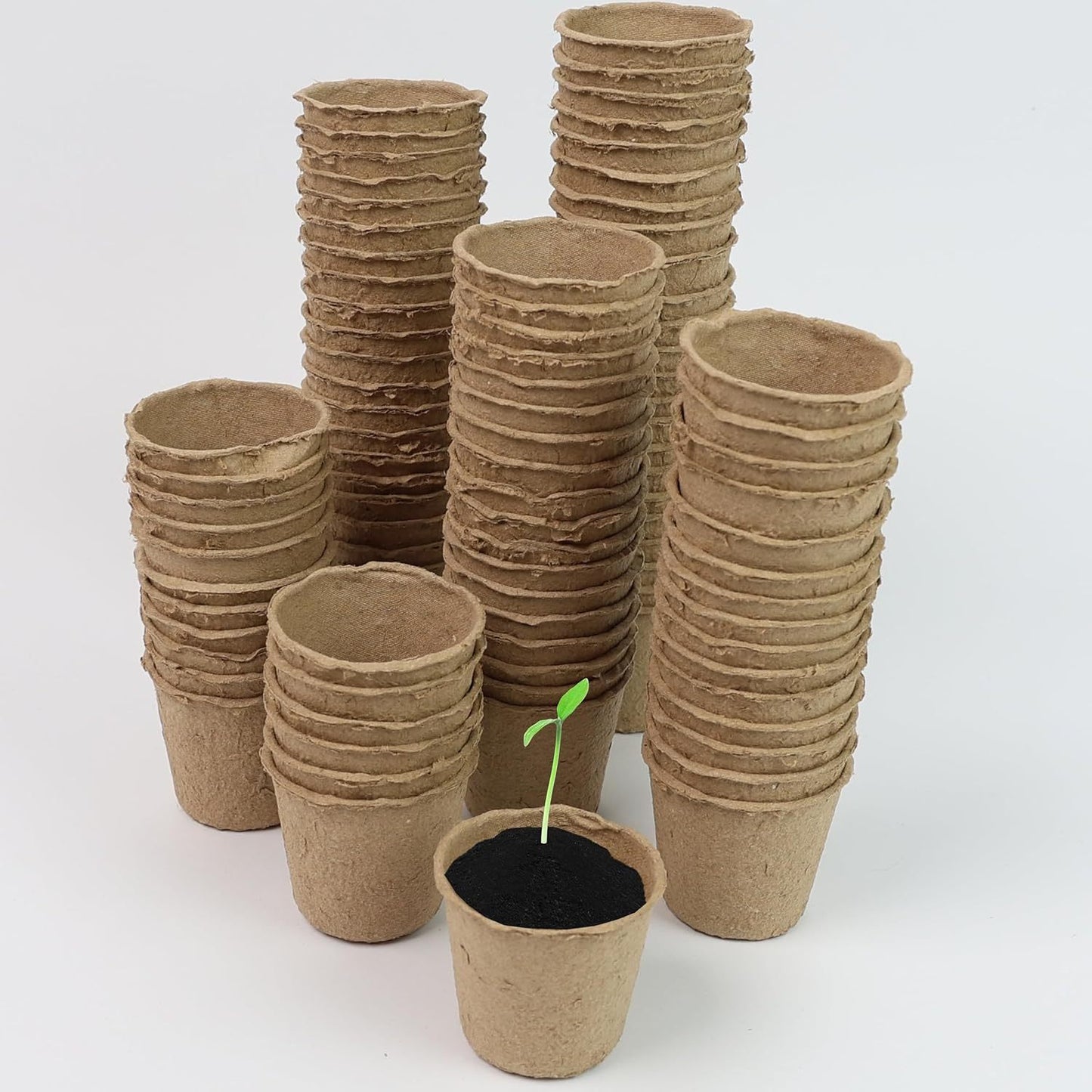 Plant Pots 96pcs 6 Cm Paper Cups Seed Pots Round Seedling Pots For Growing Vegetables, Fruit, Herb, Flower