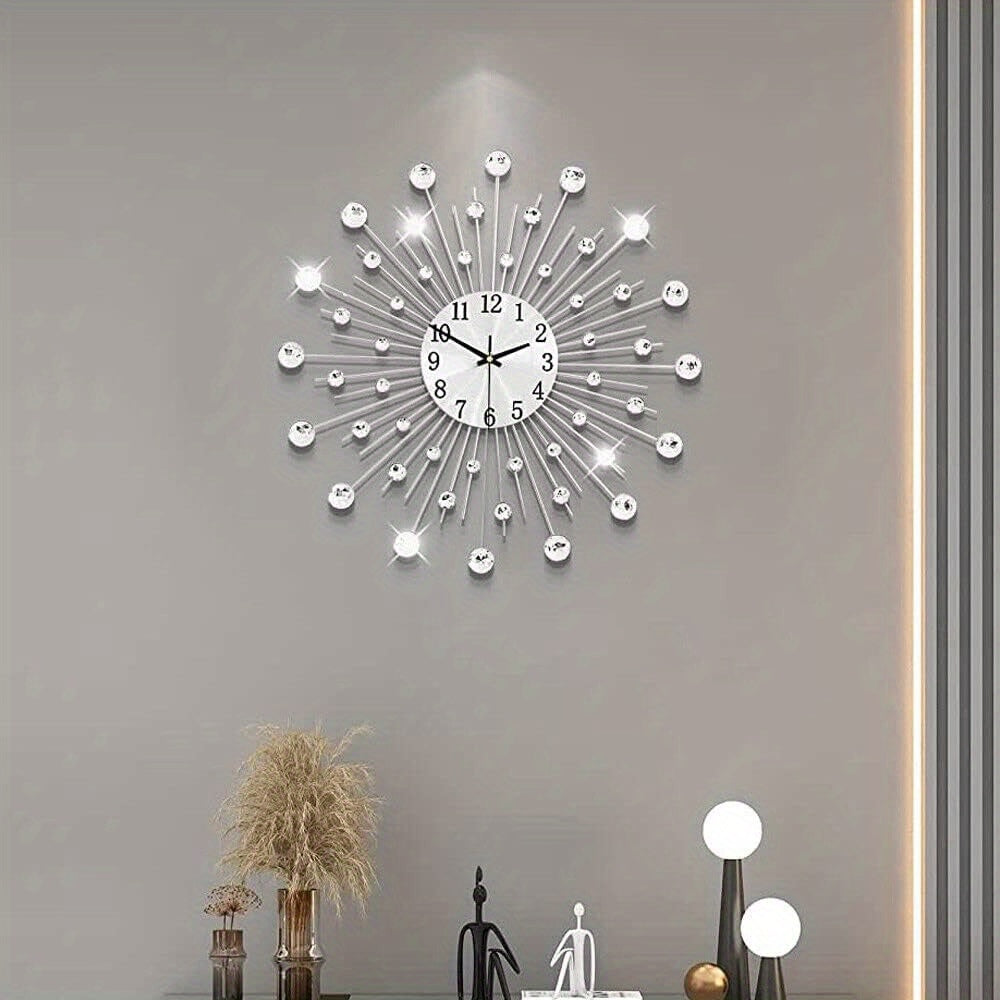 1pc Pendulum Wall Clock, Modern Big Wall Clock Extra Giant Wall Clock Battery Operated, For Kitchen Bedroom Home Dining Room Bathroom Office Decoration 33/45/50CM