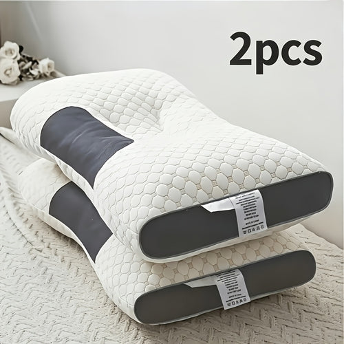 Pack of 2/1pc Neck Pillow, Removable & Washable, with High Quality Pillow Core, Soft Comfortable Pillows for Neck and Shoulder, Pillow for Sleeping, Low Profile Pillows, Pillow for Back Sleepers, Sofa, Bed, Living Room and Home Use, Soft Modern Neck