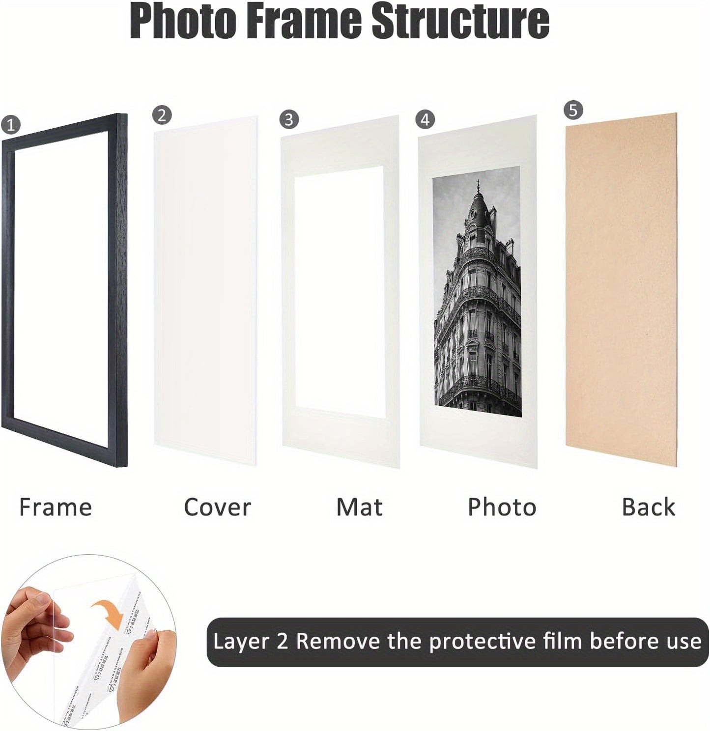 3 Pack A3 Picture Frame Wall Hanging Picture 29.7 x 42cm