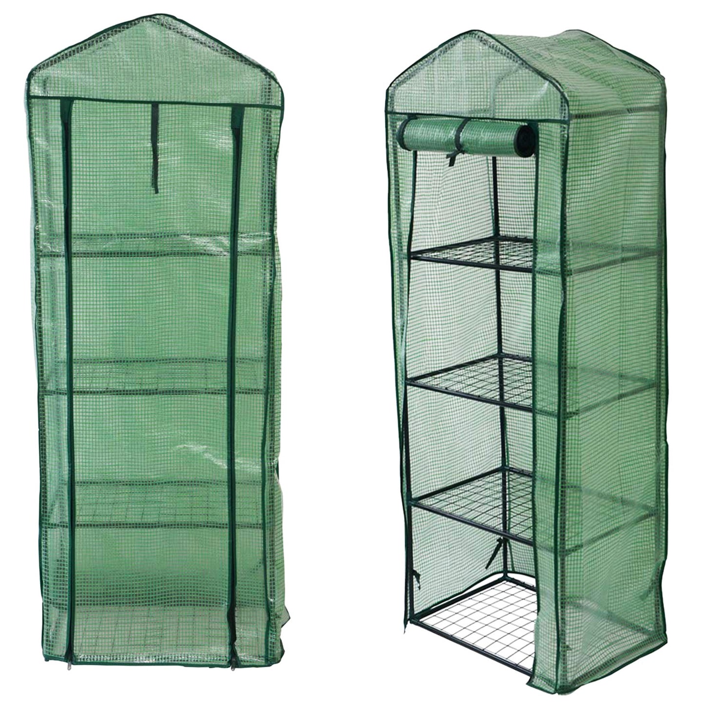 4 Tier Greenhouse, Small Plant Greenhouses,With Transparent Plastic PVC Cover, Indoor outdoor tent garden greenhouse