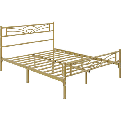 Metal Platform Bed Frame Single Double King – 363kg Heavy Duty, Anti-Slip Slats, Squeak-Free, No Box Spring Needed | 4 Colours | Free UK Delivery