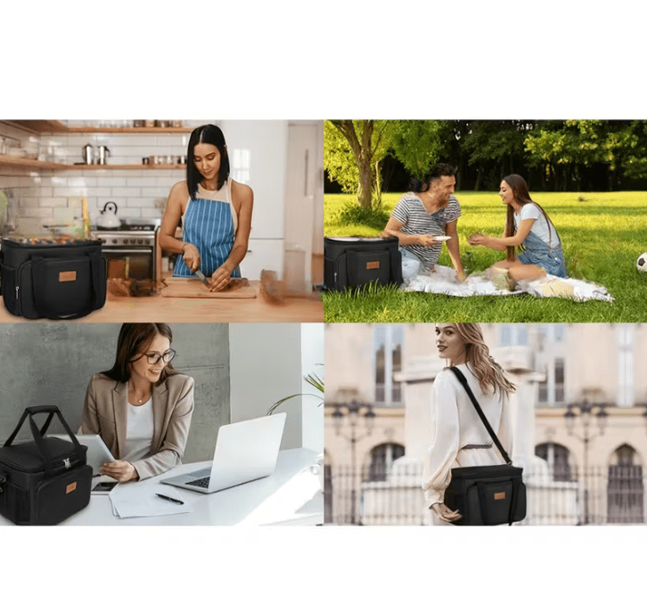 30L Large Capacity Insulated Lunch Bag – Leak-Proof And Cold-Keeping Bag – Perfect for Camping, Picnics, Barbecues, Travel, And Work.