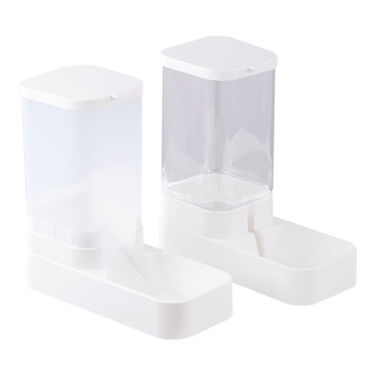 Pet Feeder Pets Food Feeder and Waterer Set 3.8L 2.1kg, 29*13.5*28.5cm, Travel Supply Feeder and Water Dispenser for Dogs Cats Pets Animals
