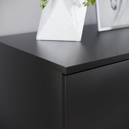 Chest of Drawers, 5 Drawers Chest of Drawers Dresser With Metal Handles and Runners Unique Anti-Bowing Drawer Support Spacious Bedroom Furniture, Available in White, Black, Grey, Pine Storage Furniture