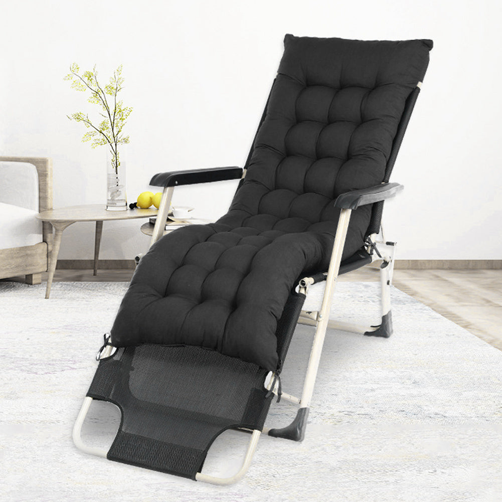 Garden Bench Cushion Chair Cushion, Sun Lounger Cushion Pads 160*50*8cm Thick Garden Recliner Chair Replacement Anti-Slip Cushion Sunbed Cushion 2 3 Seater Seat Pad for Porch Swing Patio Lawn Various Colour Options