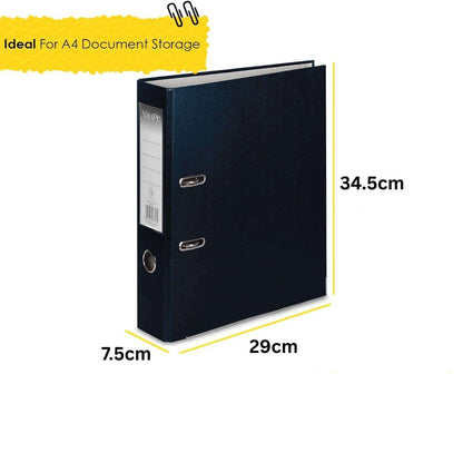 10 x A4 Lever Arch Files, Folders - Office Folder, Back To School Files 10 Pack Lever Arch Folder - Stationary Document Storage