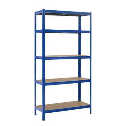 5 Tier Metal Shelving Unit, Heavy Duty Garage Shelving Units, Racking Shelving for Warehouse Workshop Office 148*75*30cm