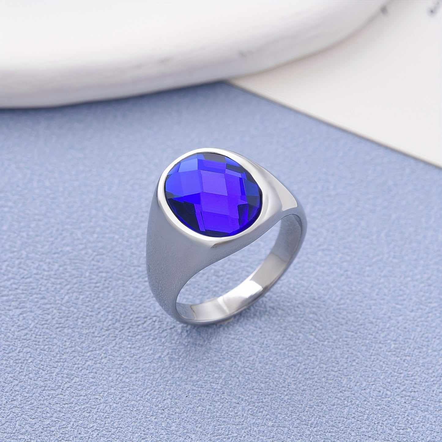 Natural lapis lazuli tiger's eye Minimalism Men's 316LStainless 316L Stainless Steel ring, Fashion Men's 316LStainless 316L Stainless Steel Rings Party Trend Jewelry, Valentine's Day Gift, Father's Day gift, Halloween