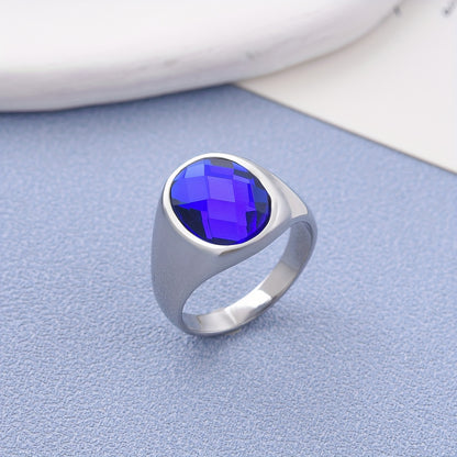 Natural lapis lazuli tiger's eye Minimalism Men's 316LStainless 316L Stainless Steel ring, Fashion Men's 316LStainless 316L Stainless Steel Rings Party Trend Jewelry, Valentine's Day Gift, Father's Day gift, Halloween