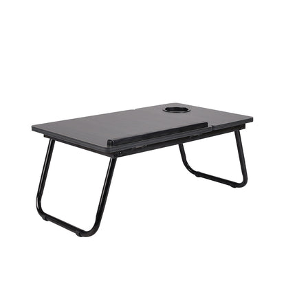 Laptop Computer Desk Portable Foldable Notebook Table Tablet Stand 5-Position Adjustable Tilt Height Over Sofa Tables With Cup Holder Bed Table Lazy Desk Reading Study Desk Breakfast Tray Knee Table 23.05*12.8*9.45 Inches