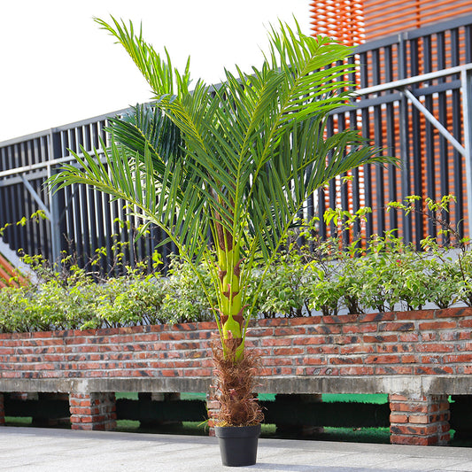 Large 180cm Artificial Plants Areca Palm Fake Tropical Tree Faux Plants for Indoors and Outdoors Artificial Foliage and Plastic Pot for Party Office Home House Decorations