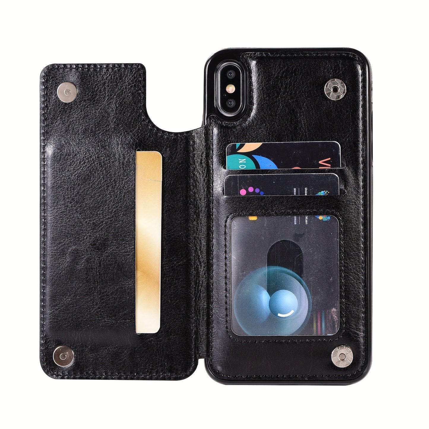Phone Case: Compatible with iPhone 17 Promax/Pro/ Air, 16 Plus, 15, 14 Pro Max, 13, 12 and Galaxy S22/23/24/25 Plus Ultra FE.Perfect Gift. Wallet Case with Card Holder, Kickstand Card Slots Case, Double Magnetic Clasp and Durable Shockproof