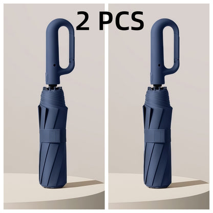 Fully Automatic Buckle Folding Umbrella, 2 Discounted Sets, And Shading, Suitable for Men And Women, Travel Umbrella, with a Diameter of 106Cm/41.2-Inch When Opened, Sturdy And Durable, Personalized High-Quality Umbrella