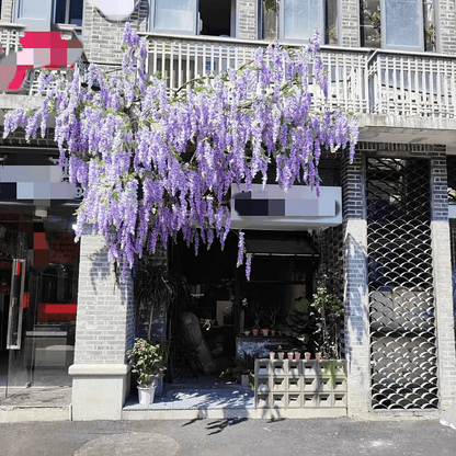 Set of 3 Faux Wisteria Hanging Flower Garlands for Decorating Homes, Gardens, Outdoor Events, Weddings, And Parties