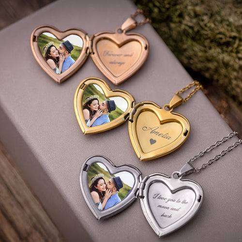 Custom Photo Heart-shaped Pendant Necklace with Personalized Image Jewelry, a Thoughtful Gift for Mothers, Wives, and Girlfriends, Suitable for Special Occasions and as a Christmas Present