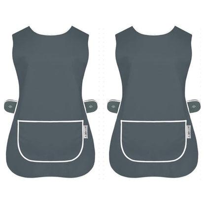 Pack of 2 Tabard Apron | Aprons for Men, Women, and Ladies | Professional Cooking Aprons with 2 Pockets | Adjustable Kitchen Apron for Baking, BBQ, Grilling, Gardening, Crafting, Cleaning, Painting, Barista, Restaurant Work | Cute & Stylish Gift Apron for