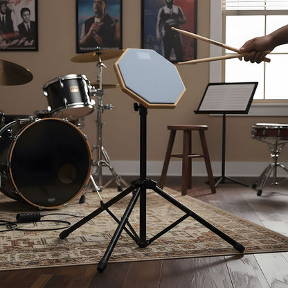 7.87-inch Mute Drum Practice Pad Set with Drum Pad and Portable Bag, Suitable for Drummers' Rehearsals and Beginner Practice