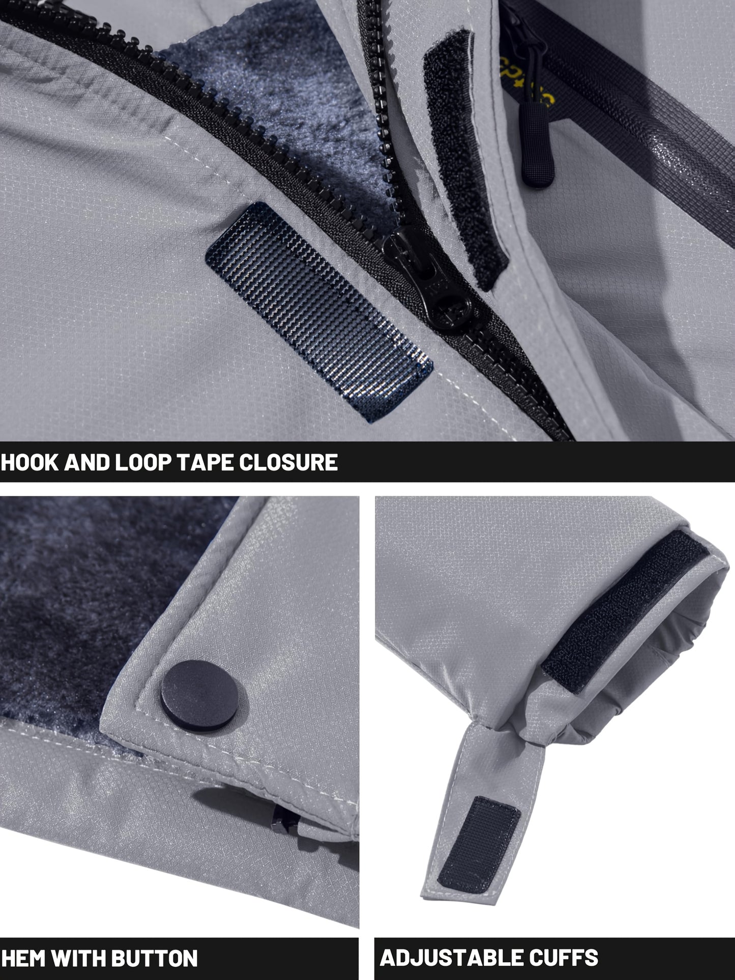 Men's Winter Warm Jackets Fleece Lined Coats Hooded Thermal Outdoor Thick Jacket Heavy Sport Hiking Jogging Camping Fishing Climbing Traveling Skiing Snowboarding Casual Parka