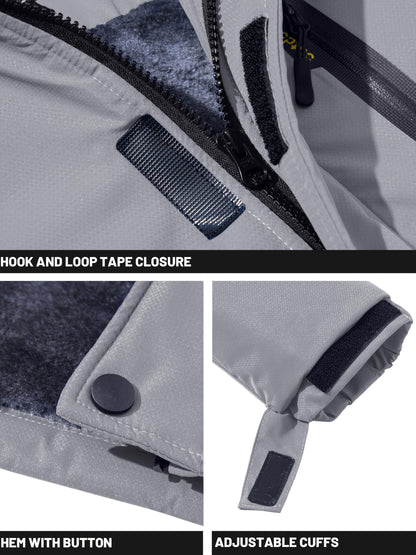 Men's Winter Warm Jackets Fleece Lined Coats Hooded Thermal Outdoor Thick Jacket Heavy Sport Hiking Jogging Camping Fishing Climbing Traveling Skiing Snowboarding Casual Parka