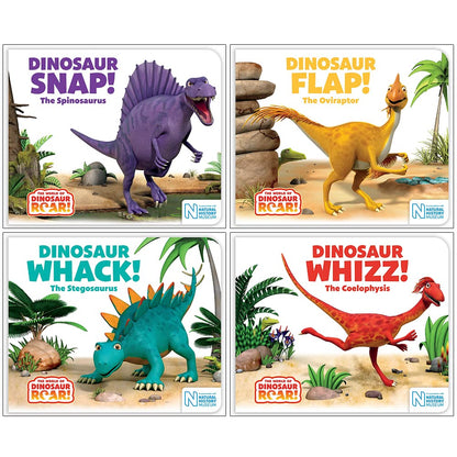 Dinosaur Roar Series Books 5-8 Collection Set | Dinosaur Snap, Flap, Whack & Whizz | Funny Picture Books for Toddlers Ages 2-5 Paperback