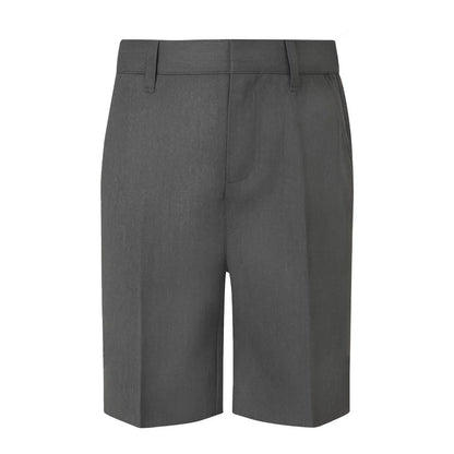 Boys School Adjust Waist Uniform Short Pants Grey 2 to 14 Years Pocket