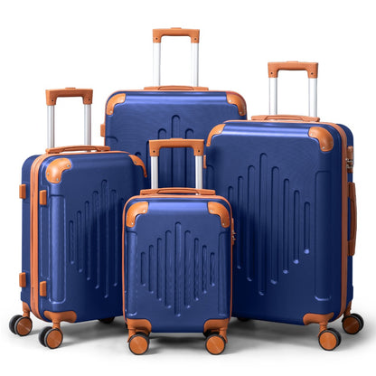 Hard Shell Luggage Set 3 4 5 Piece ABS Suitcase Set with 360° Spinner Wheels Expandable Lightweight Hardside 12 16 20 24 28 Inch 7 Colour Combinations UK