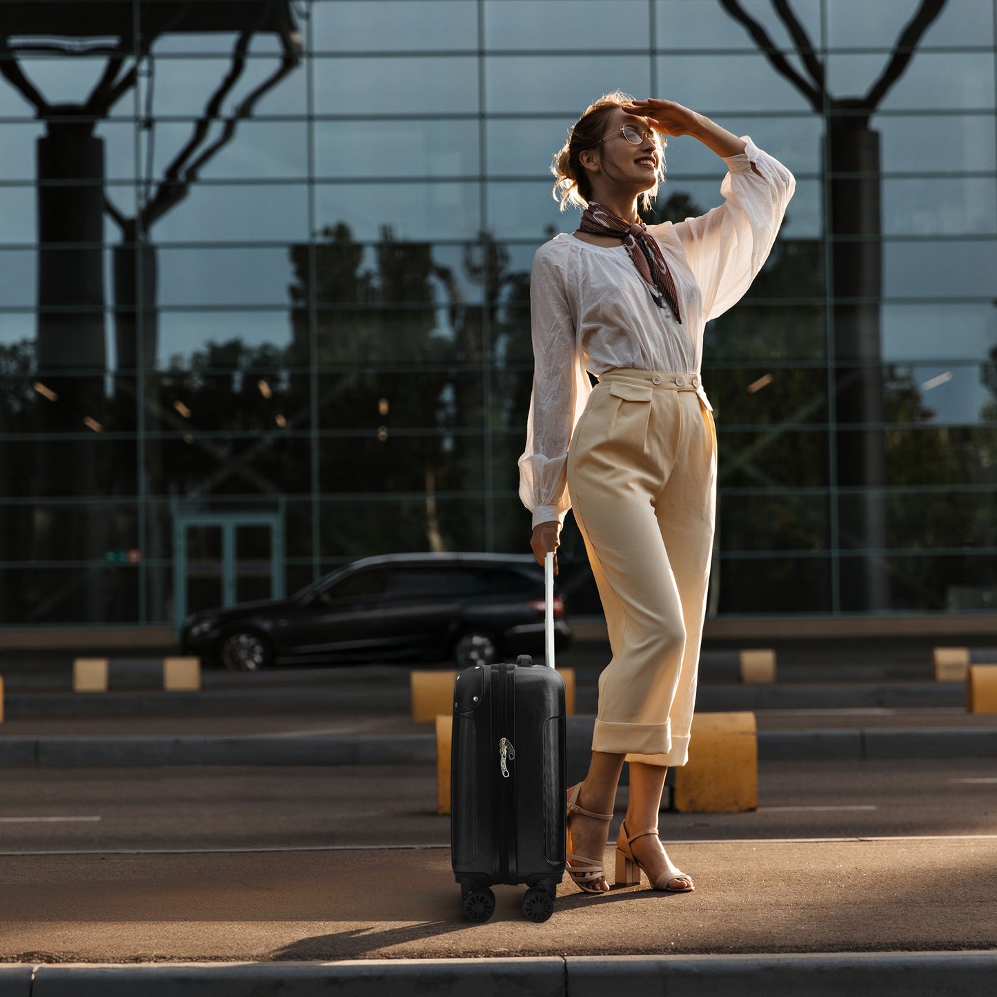 LUGG Skywander 15 Inch (45x34x20cm) Lightweight Underseat Cabin Bag EasyJet Approved Carry-On Suitcase, Durable ABS Hard Shell, Smooth Double Spinner Wheels, Water Resistant & Compact Travel Luggage (45x34x20cm)