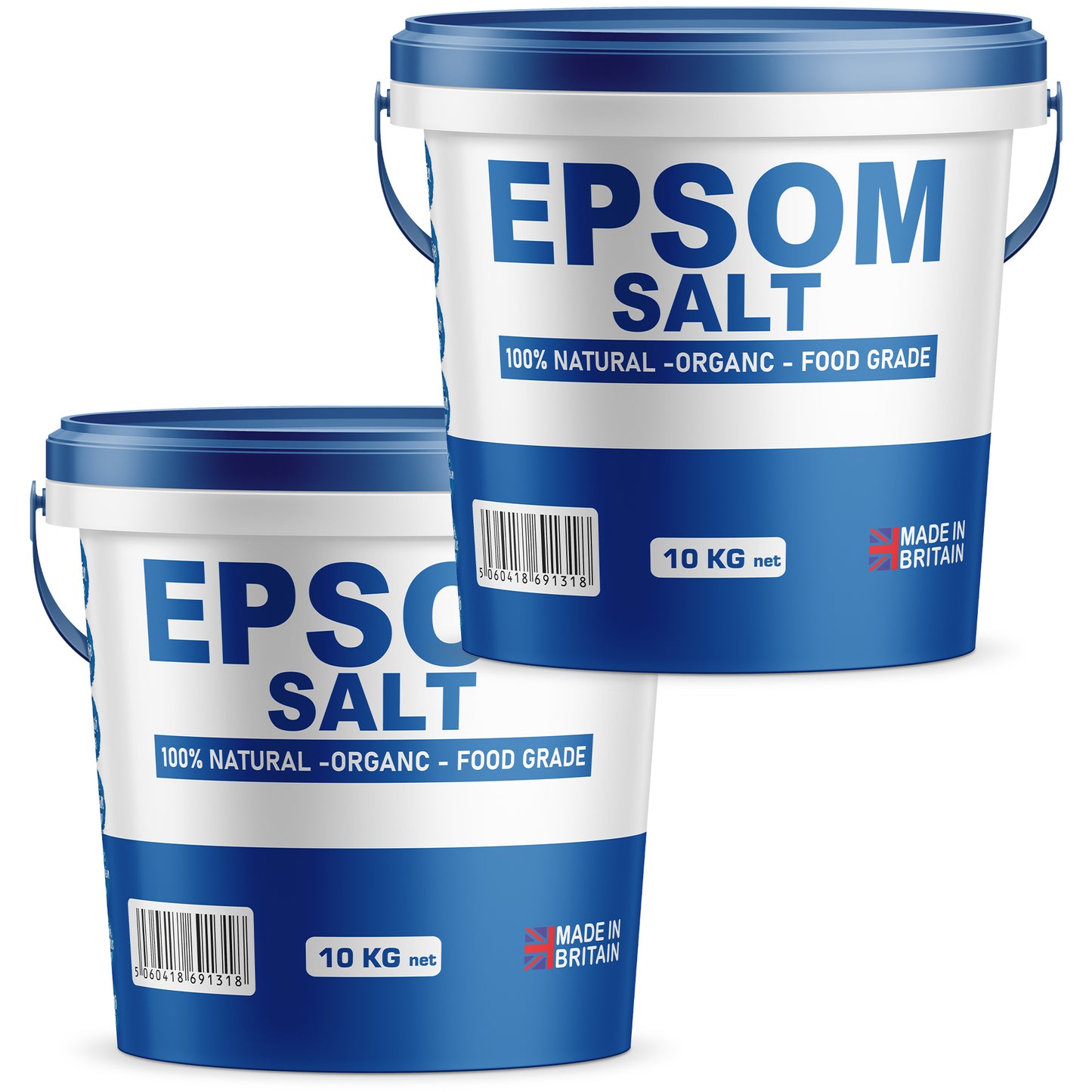 Unscented Epsom Bath Salts - Natural Magnesium Sulphate | Infused Bath & Foot Soak | Relaxing Mineral Salts