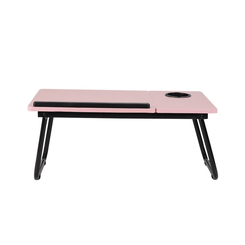 Foldable Laptop Desk Bed Tray with Adjustable Tilting Board – Portable Sofa Bed Table, Breakfast Tray, Writing & Reading Desk for Home Office