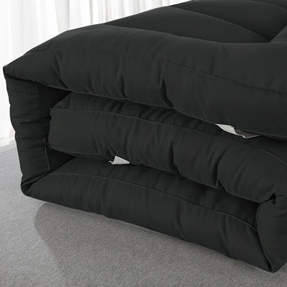 Luxury Cooling Mattress Topper 4-Inches/ 10cm Deep I Fitted Bed Mattresses Beds with Soft Fiber I Single Double King Super King Small Double Bedding Size (1100GSM Microfibre Filling)