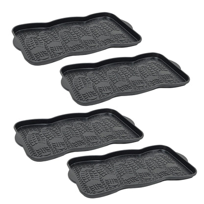 Shoes Tray, Boot Plastic Tray, Multipurpose Non Slip Design Foot Bath Tray, Shoe Drip Tray for Rain Boots, Waterproof Drip Trays Indoor & Outdoor/Garden
