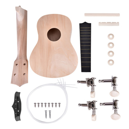 Create Your Own 4-String Ukulele with This Kit, Perfect for Teens And Adults. A Great Instrument for Beginners And a Wonderful Gift for Relaxation