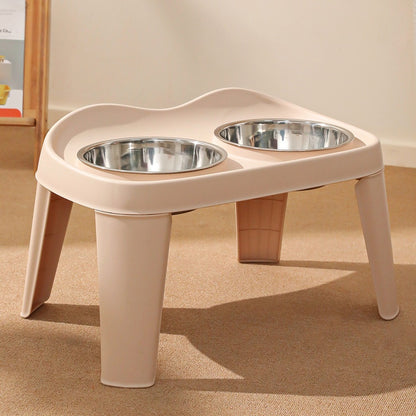 Raised Dog Feeding Station with 2 Stainless Steel Bowls – Adjustable Height Elevated Dog Bowl Stand, Non-Slip Base, Ideal for Large Dogs & Joint Support