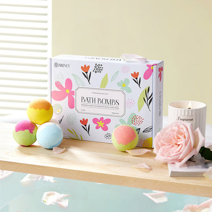 12/24 pcs Bath Bomb Gift Set,andIngredients Bubble Bath Bombs Ideal Birthday Easter for Boys & Girls