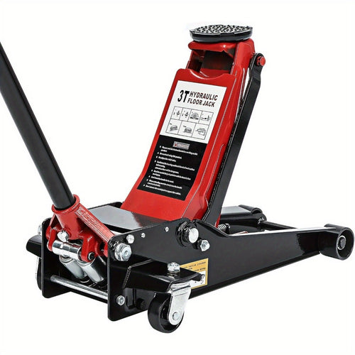3 Tonne Trolley Jack Hydraulic Floor Jack Low Profile Heavy Duty Steel Car Jack for Cars and Light Vans