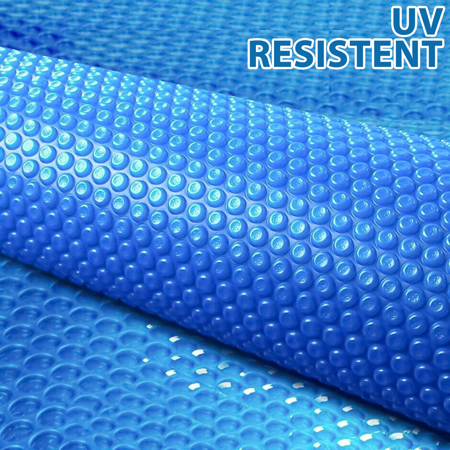 Solar Pool Cover for Swimming Pools | Thermal Blanket | Thermal Towel for Steel Pools - Round, Blue