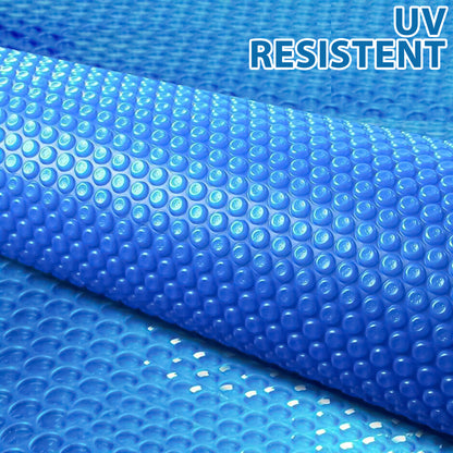 Solar Pool Cover for Swimming Pools | Thermal Blanket | Thermal Towel for Steel Pools - Round, Blue
