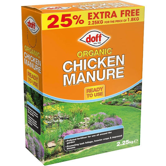 Doff Pelleted Chicken Manure Fertilizer 25% Extra Free
