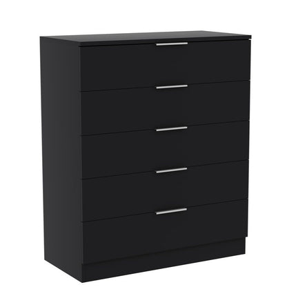 Vida Designs Trega 5 Drawer Chest Of Drawers Space-Saving Storage Smooth Glide Drawers Bedroom Furniture