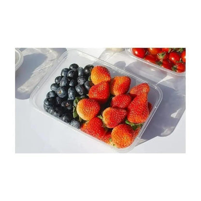 50 X 500ml Plastic Food Containers with Lids - Reusable Free Food Containers with Airtight Lids - Microwavable, Freezer and Dishwasher Safe