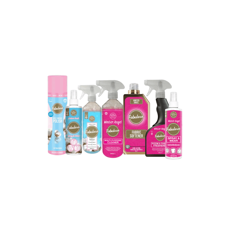 Fabulous Winter Angel & Cotton Fresh Mixed Cleaning Bundle 7pcs