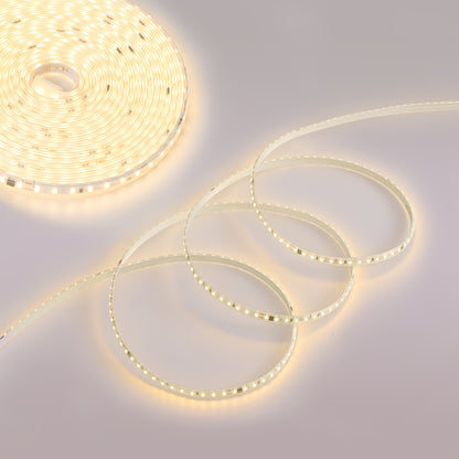 AC 220V 230V LED Strip Lights, 120leds/m 7W/meter Flexible Indoor Lighting Lamp, Led Ribbon Adhesive High Brightness, White Or Warm White For Kitchen, Garden, Home Room Decoration, With UK Power Plug And Switch