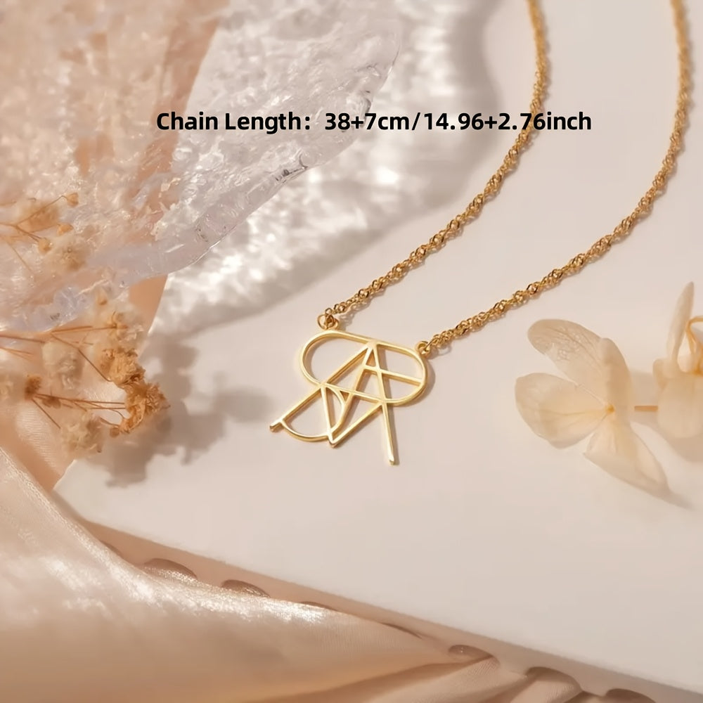 Personalized Stainless Steel Name Necklace, Custom Name Pendant, Unique Creative Gift for Holidays and Thanksgiving