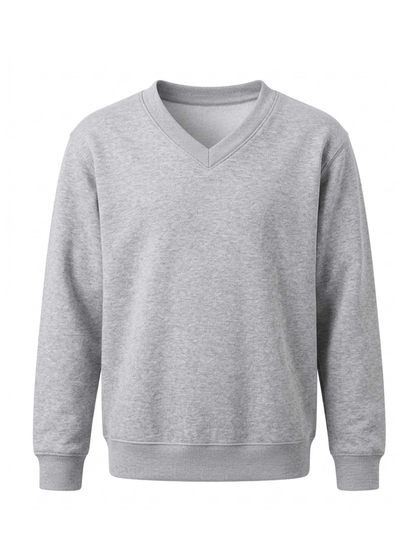 GW CLASSY OUTFIT Boys & Girls V-Neck School Jumper – Kids Unisex Long Sleeve Fleece Uniform Soft & Comfortable Sweatshirt