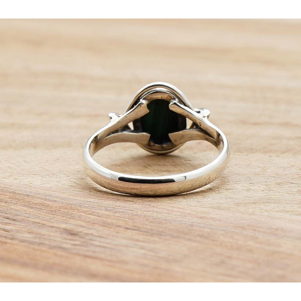 925 Sterling Silver Natural Gemstone Designer Ring~ Natural Gemstone Ring ~ Amethyst, Labradorite, Rainbow Moonstone, Carnelian, Malachite, Gift For Birthday