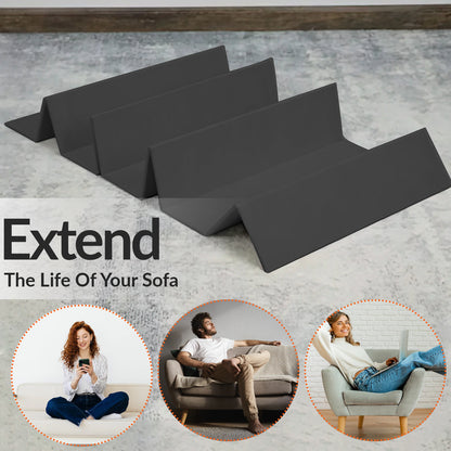 1, 2 & 3 Black Sofa Rejuvenator Boards, Sofa Seat Support Boards, Sofa Saver, Adjustable/Foldable Sagging Sofa Support, BOARD